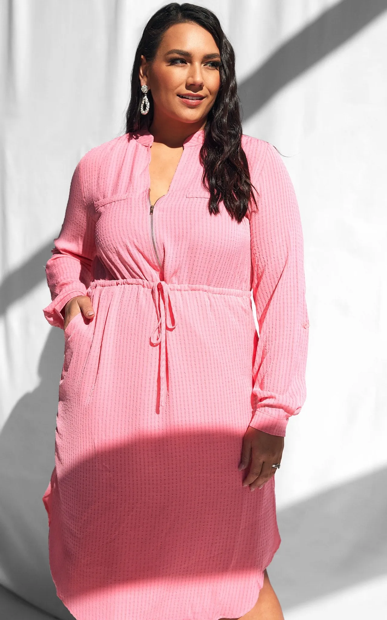 Kana Dress - Pink Texture