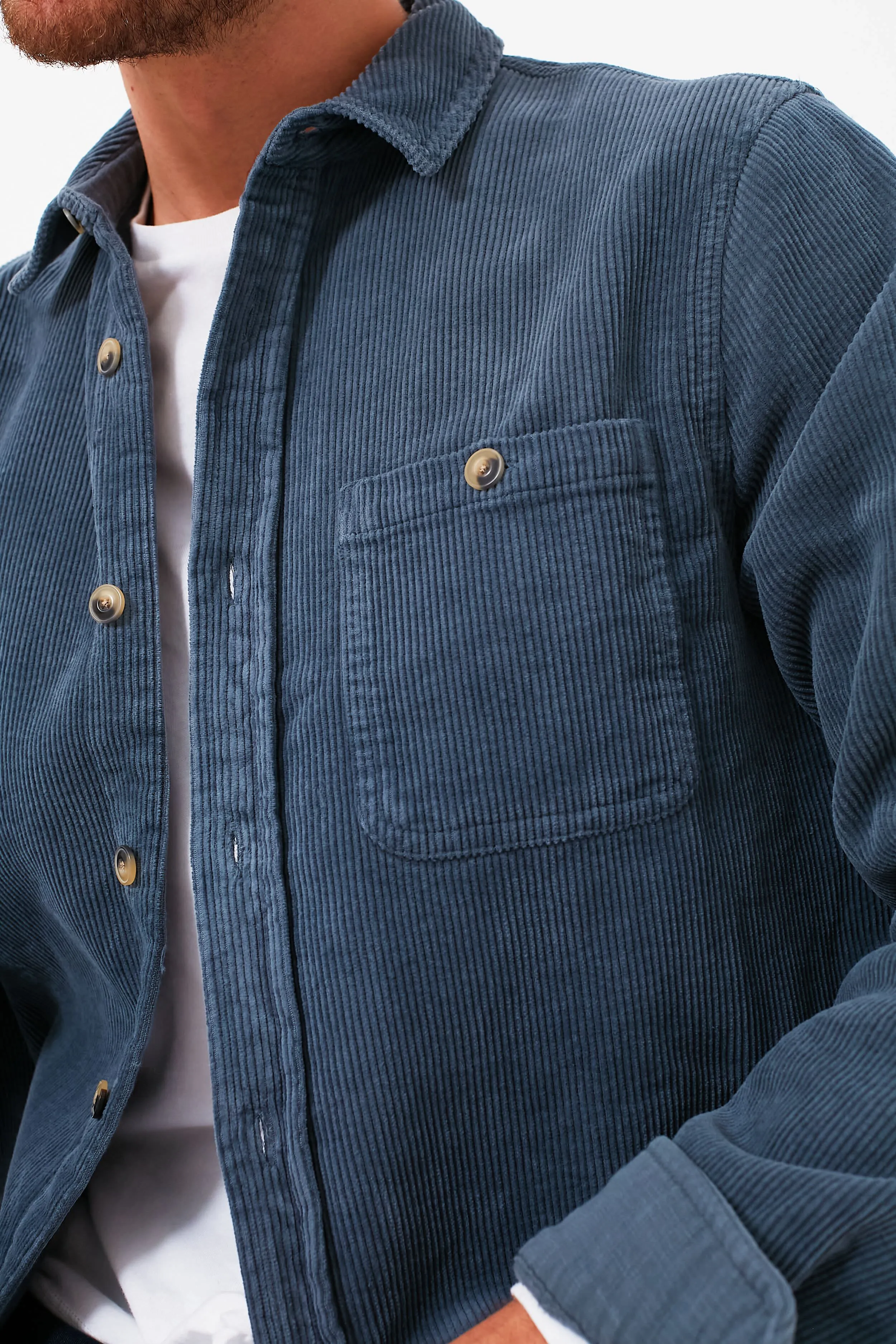 Light Indigo Max Broken In Corduroy Overshirt