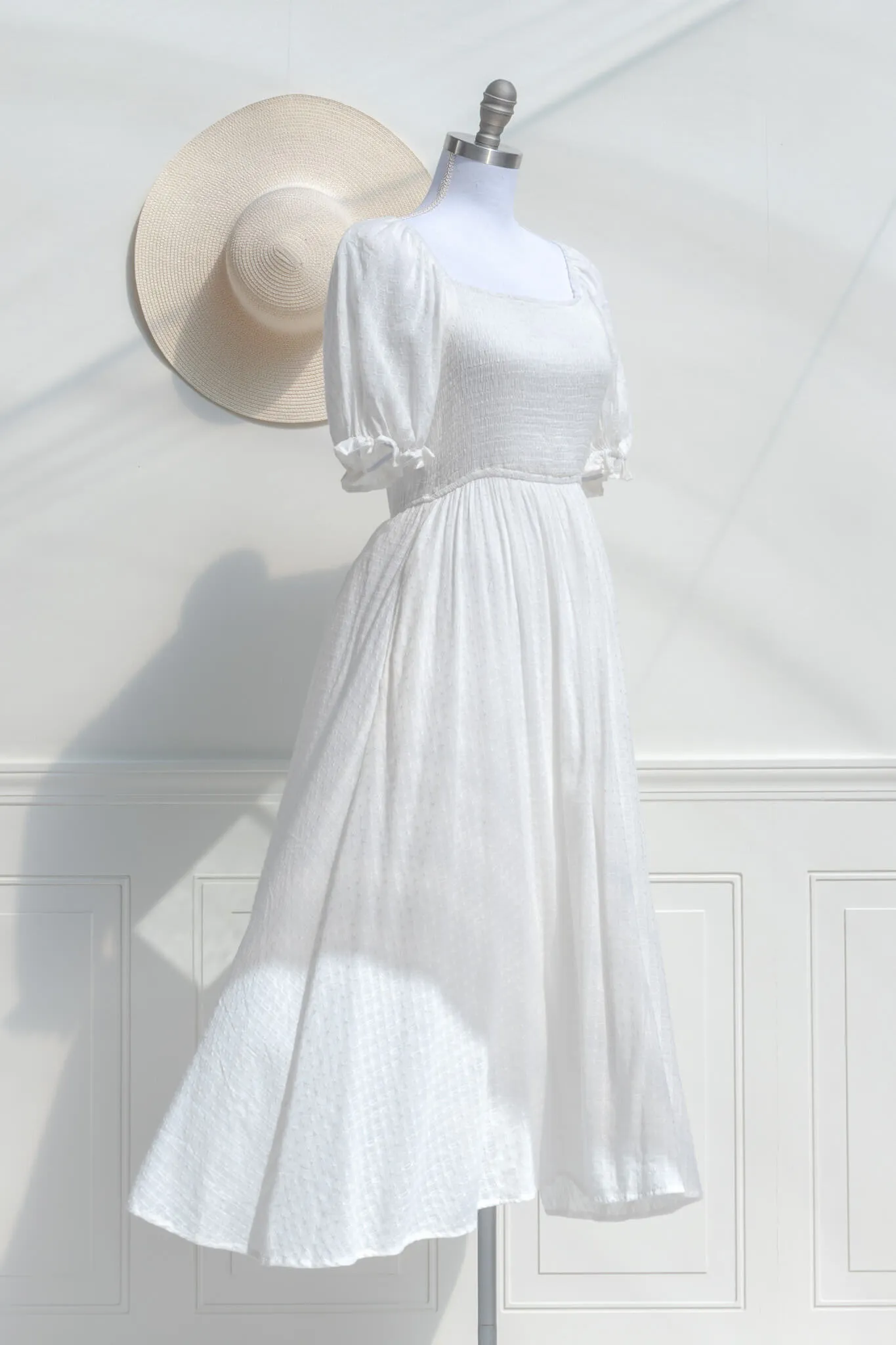 Lily of the Valley Dress - White