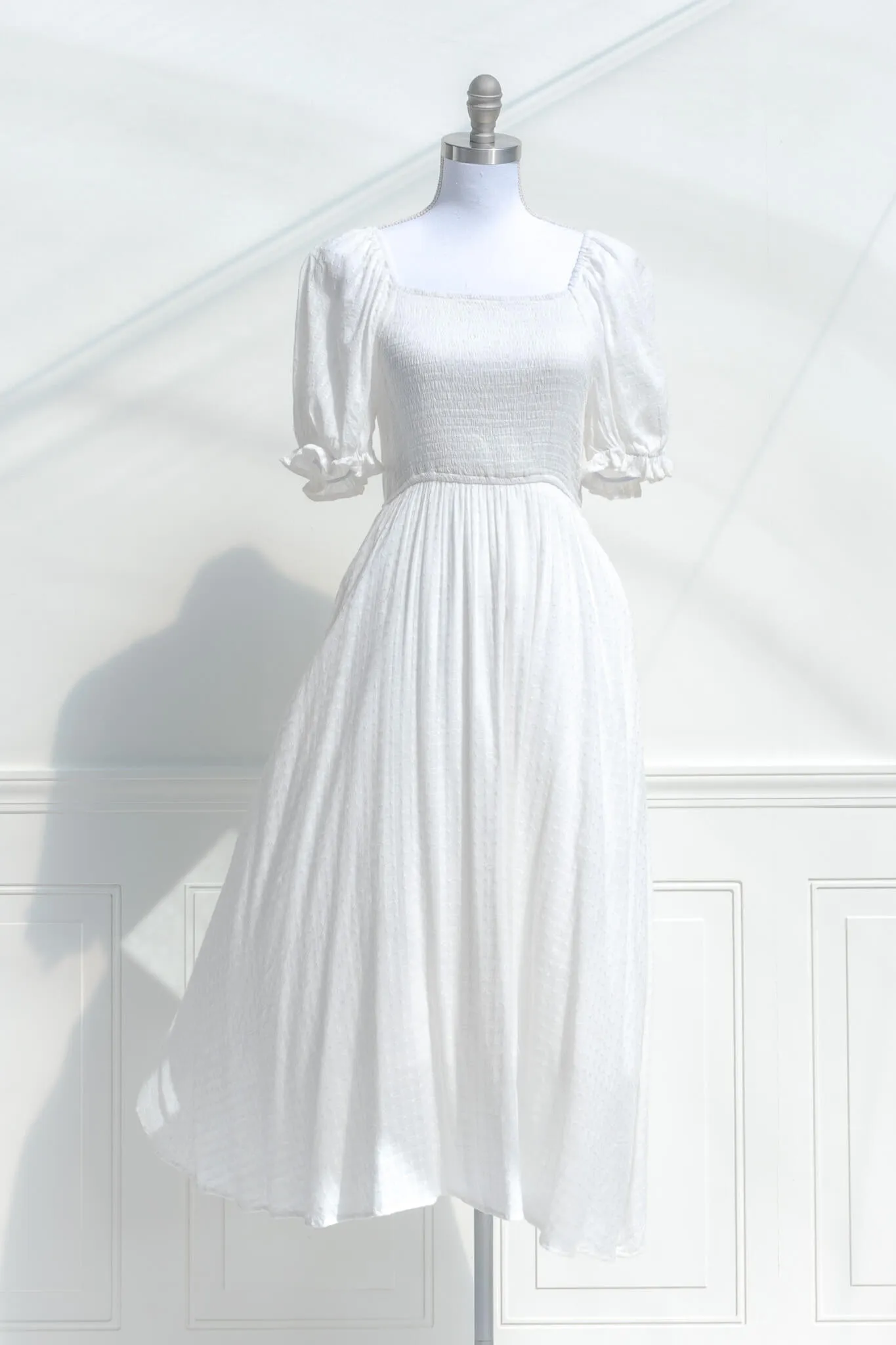 Lily of the Valley Dress - White