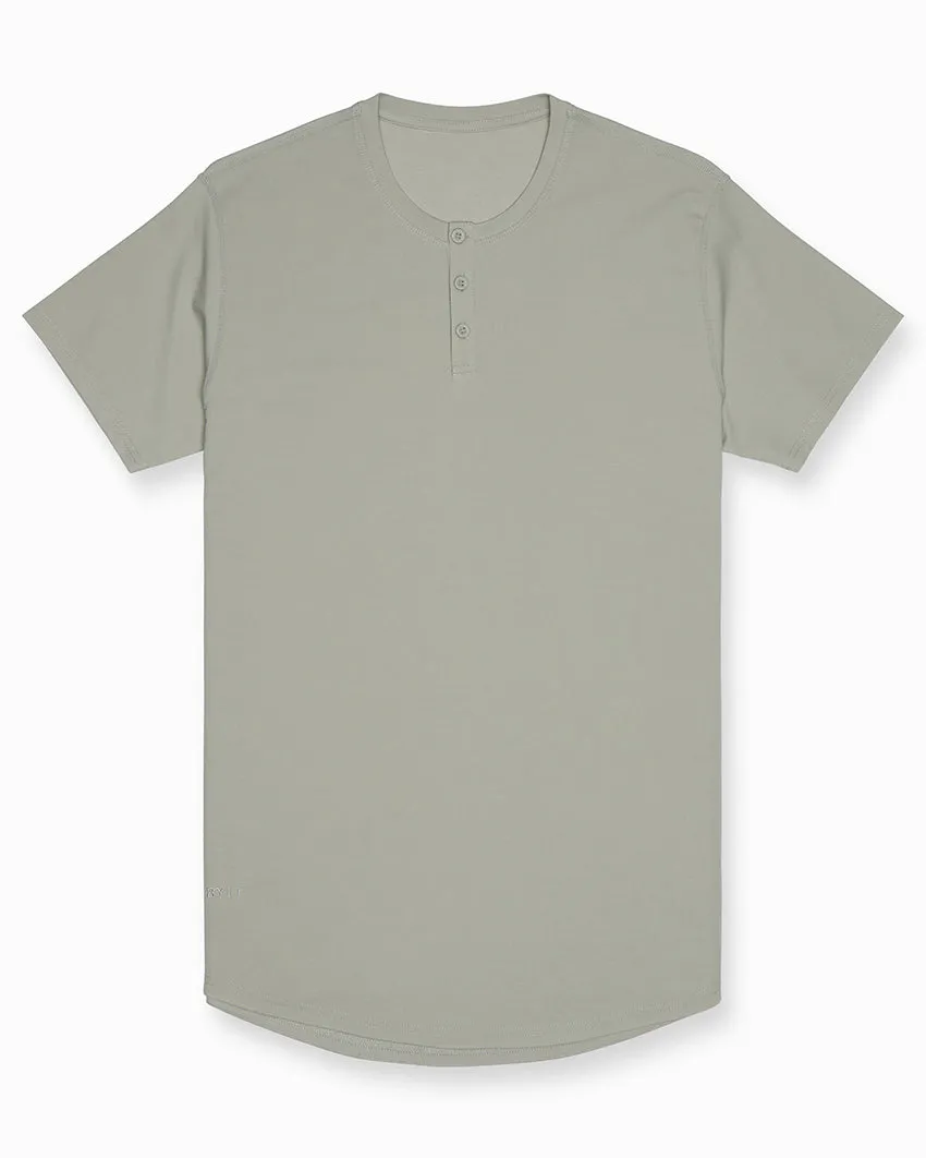 Limitless Short Sleeve Henley Drop-Cut