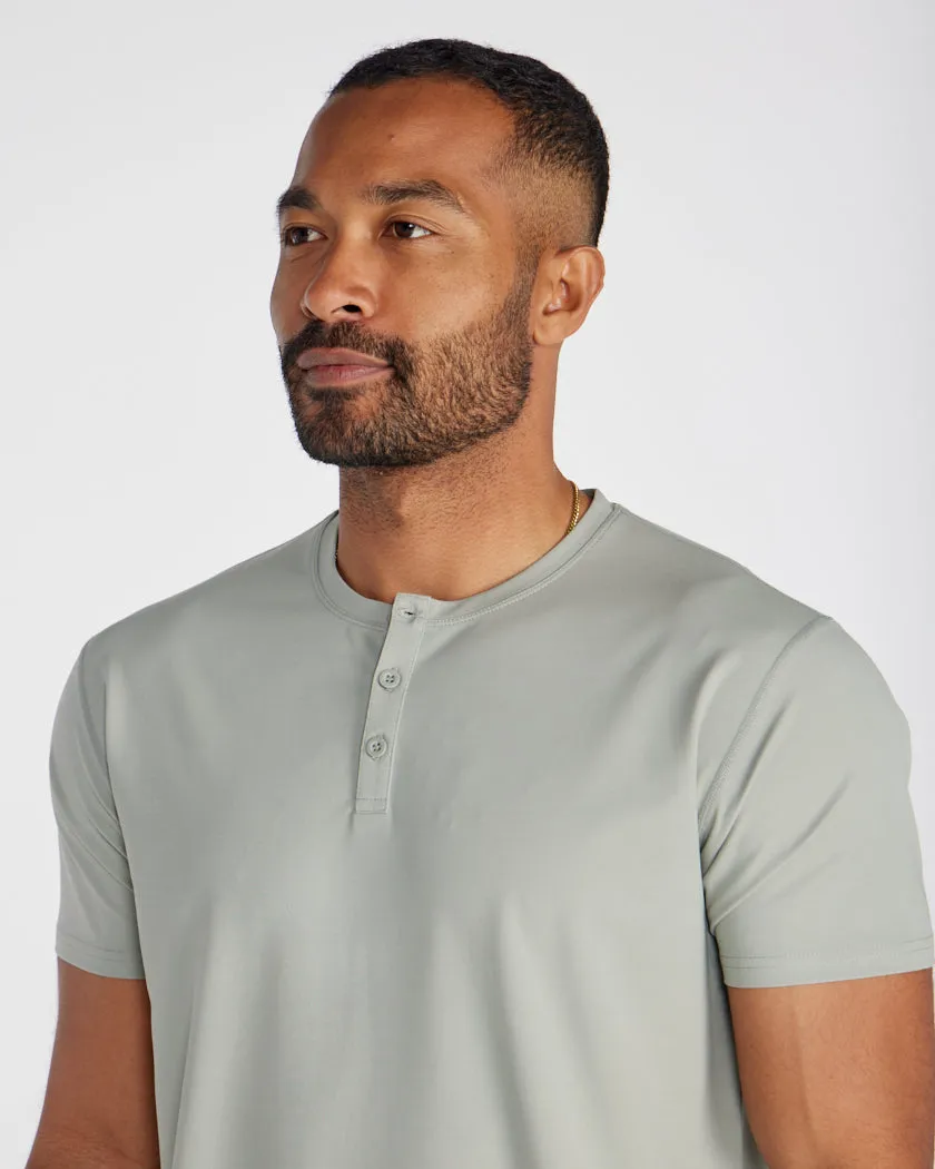 Limitless Short Sleeve Henley Drop-Cut