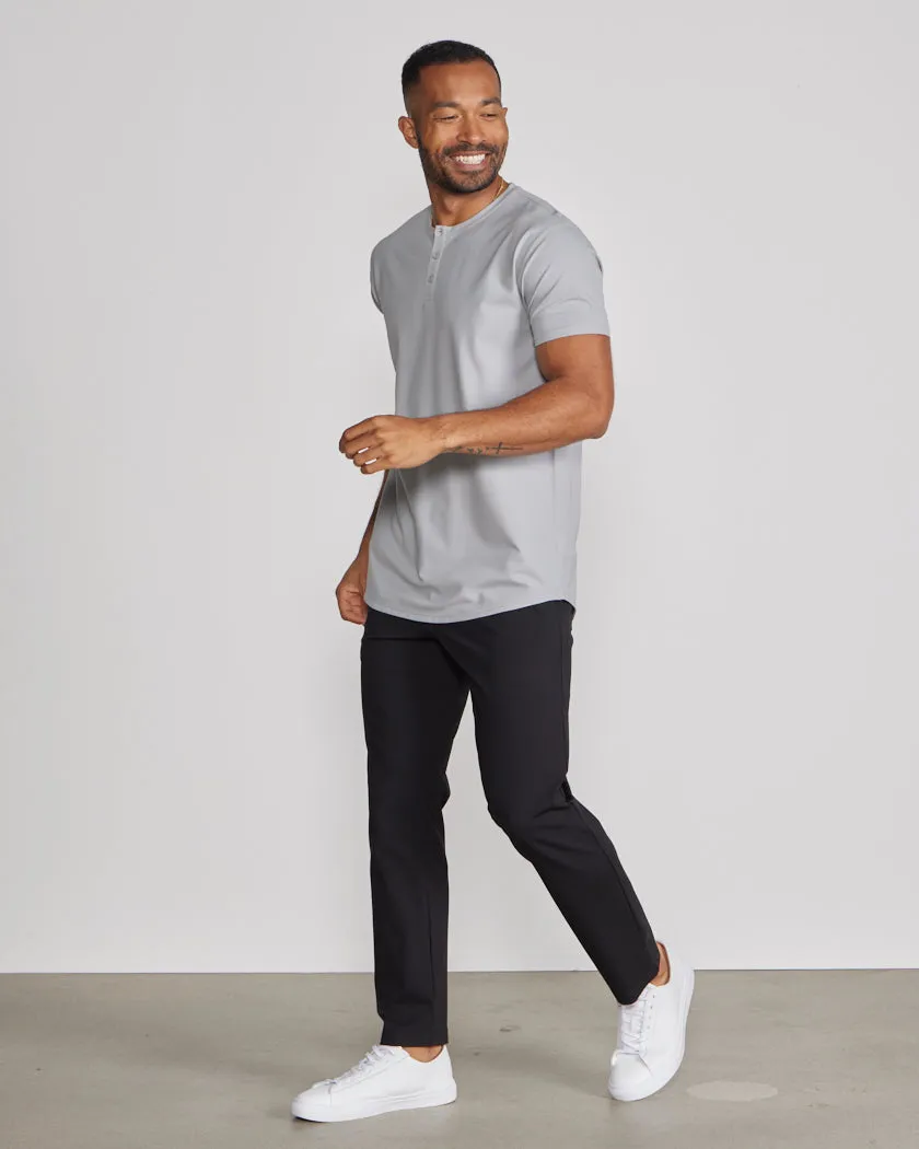 Limitless Short Sleeve Henley Drop-Cut