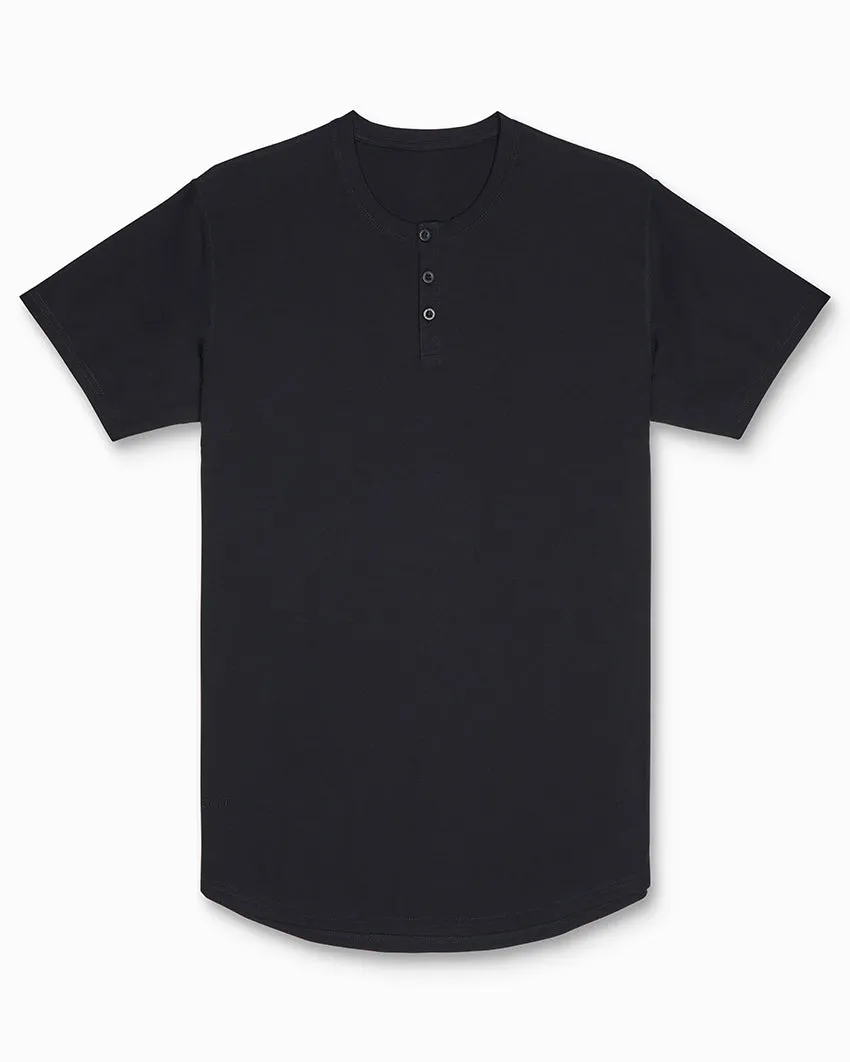 Limitless Short Sleeve Henley Drop-Cut