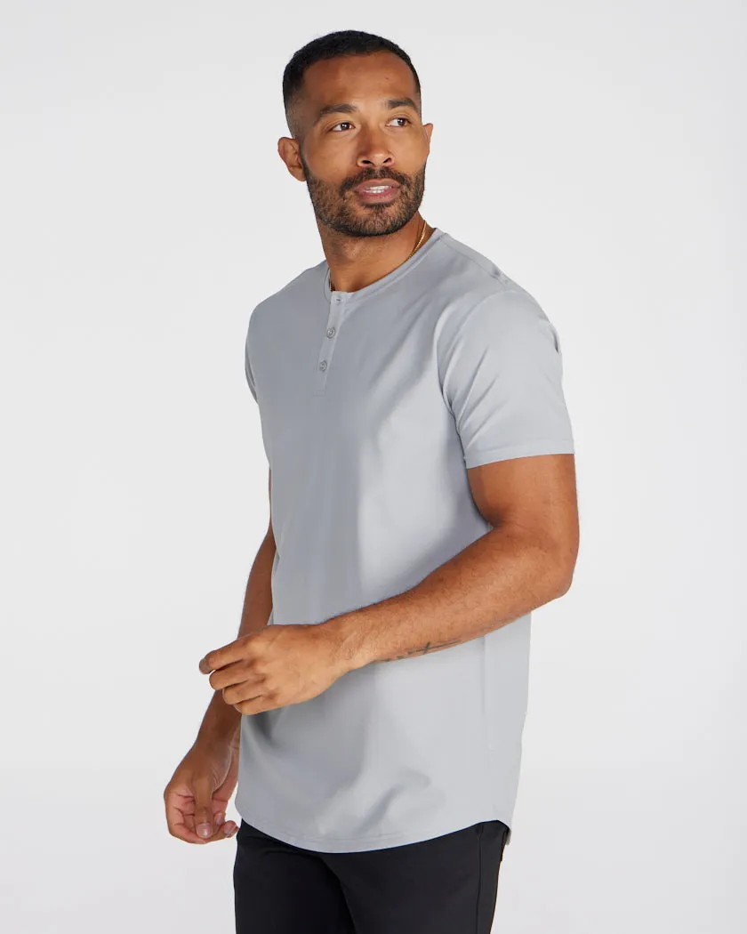 Limitless Short Sleeve Henley Drop-Cut