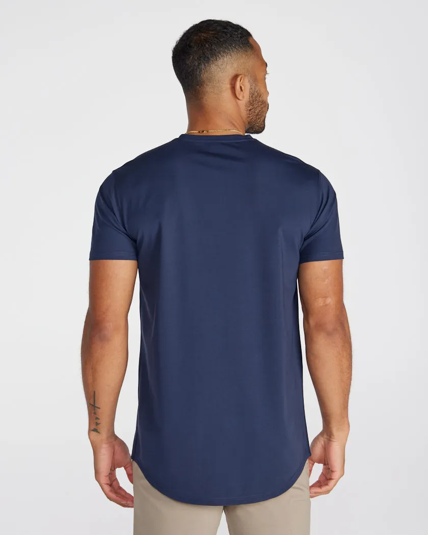 Limitless Short Sleeve Henley Drop-Cut