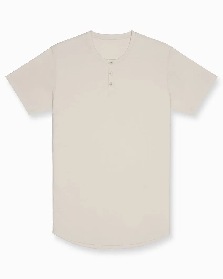 Limitless Short Sleeve Henley Drop-Cut