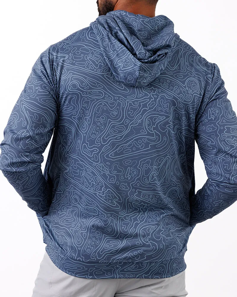 Loon Lake Topographic Zip Hoodie