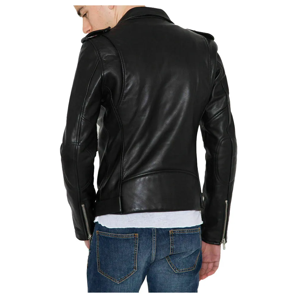 Mens Biker Fashion Leather Jacket