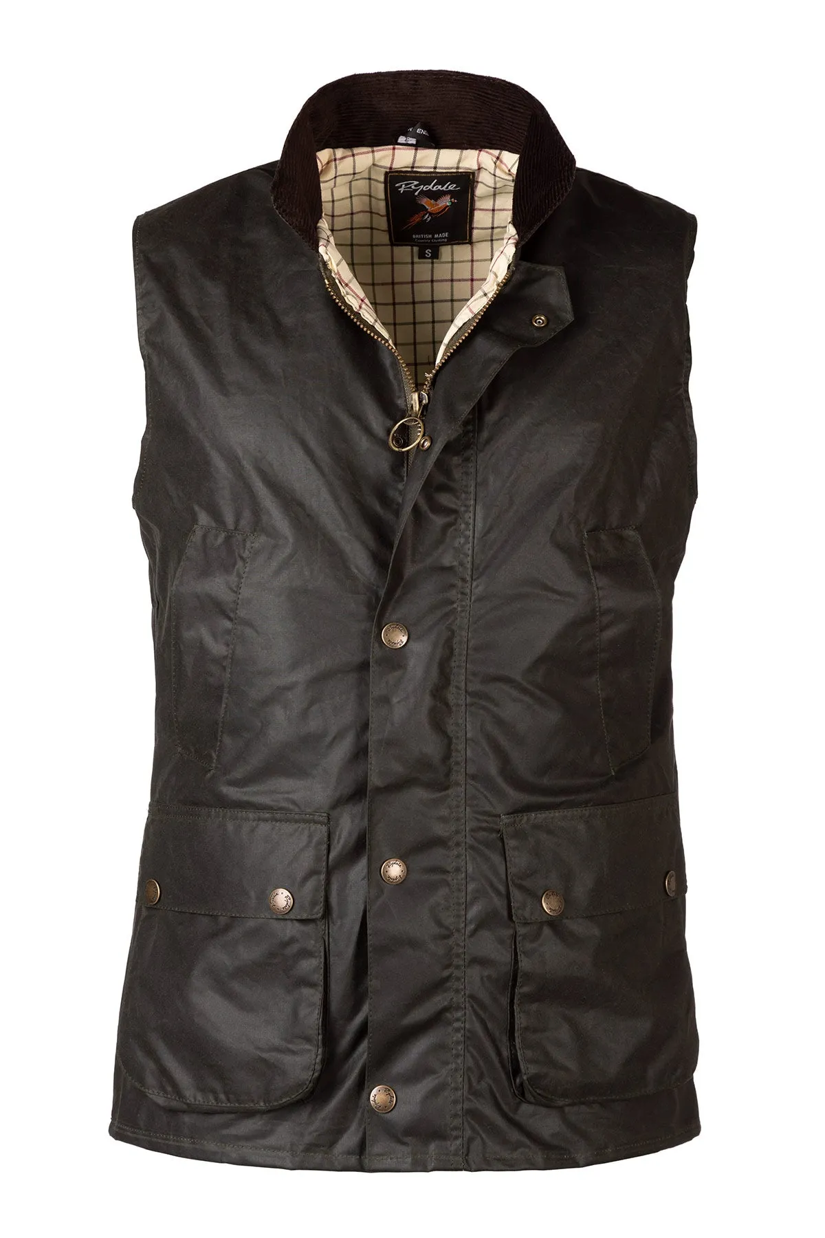 Men's Cotton Lined Wax Waistcoat - Richmond