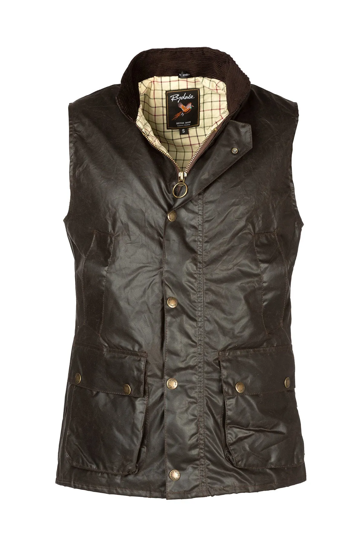 Men's Cotton Lined Wax Waistcoat - Richmond