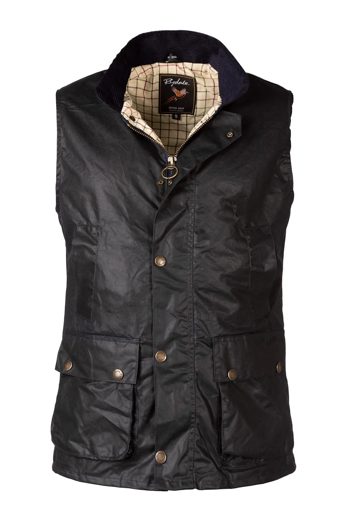 Men's Cotton Lined Wax Waistcoat - Richmond