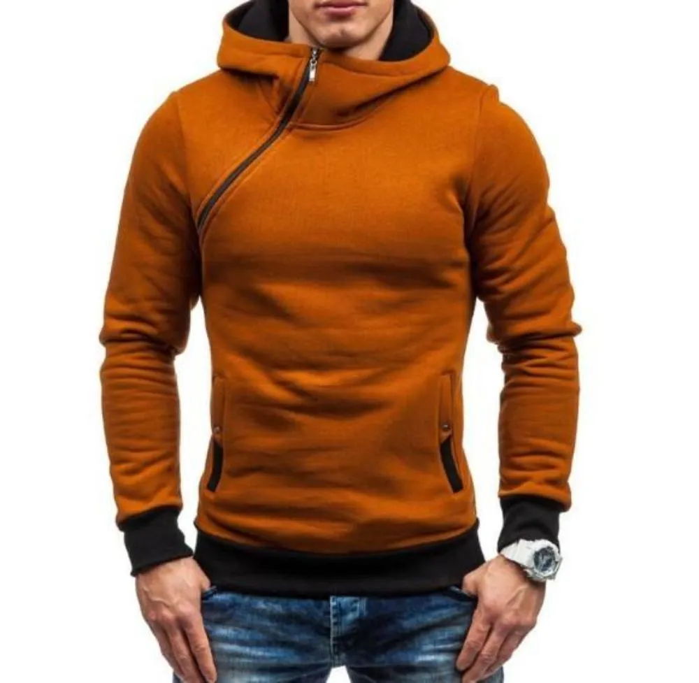 Mens Zipper Pullover Hoodie