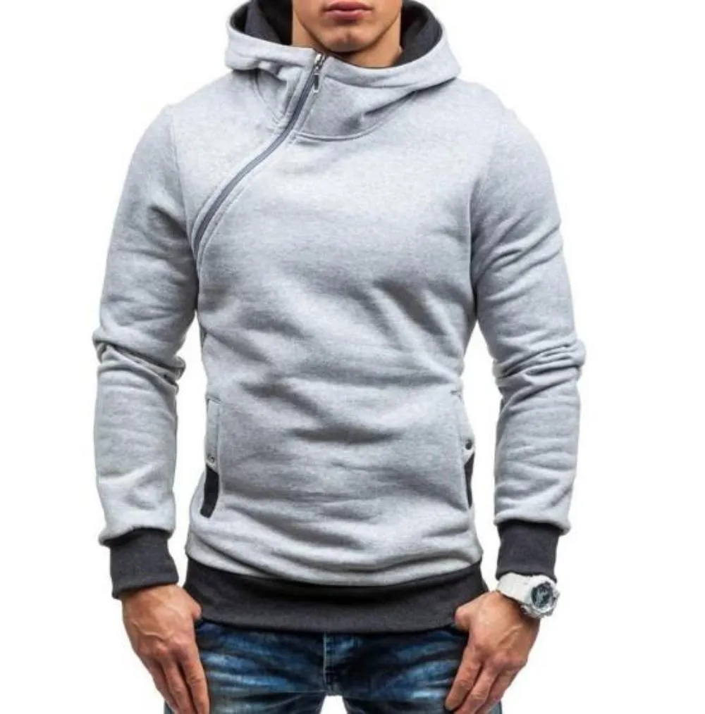 Mens Zipper Pullover Hoodie