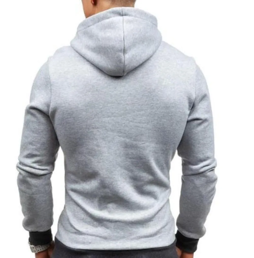 Mens Zipper Pullover Hoodie