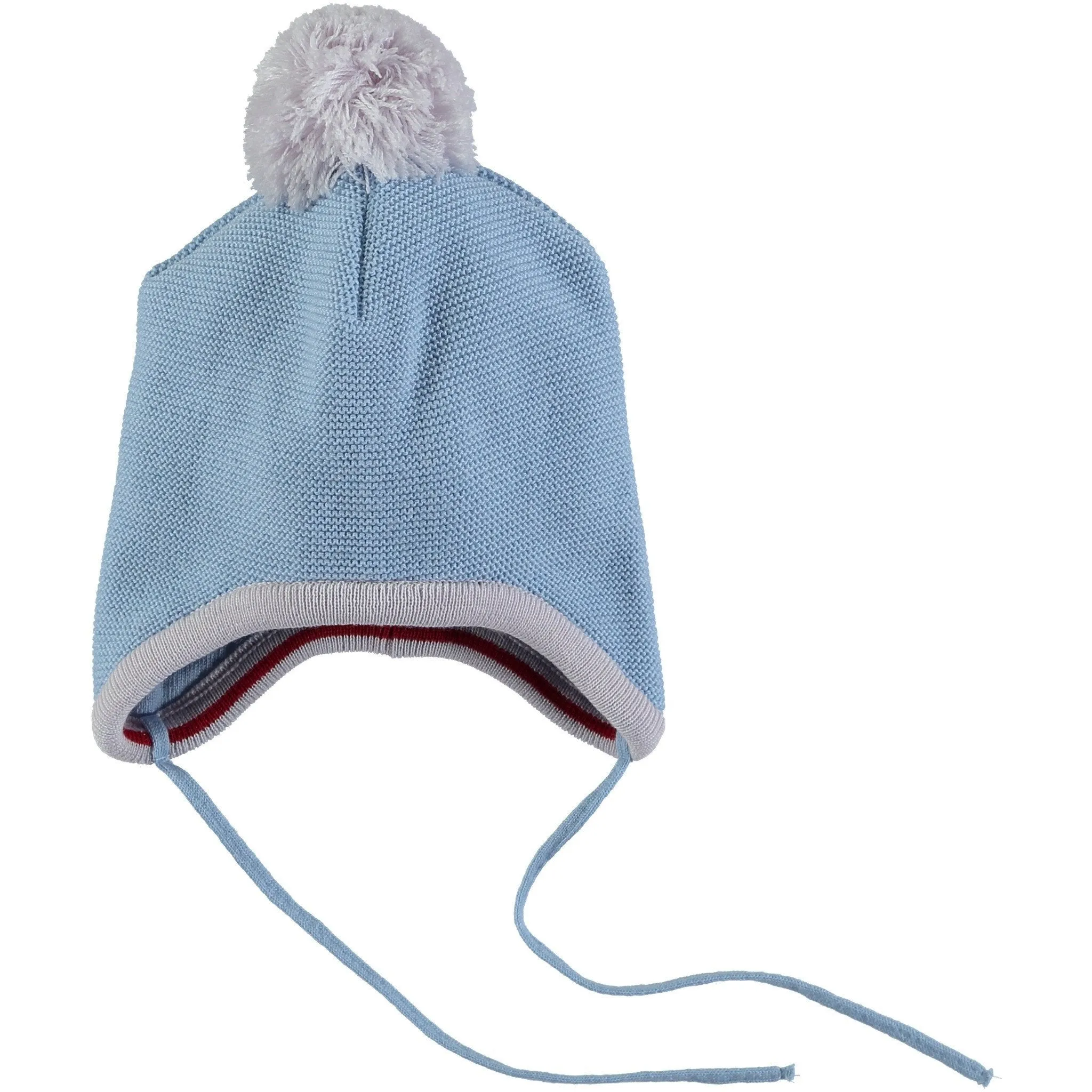 Merino Baby Pom Pom Hat - Beau Blue