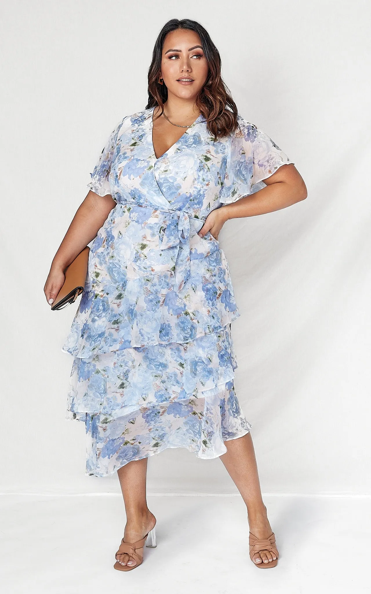 Mila Dress - Blue Floral