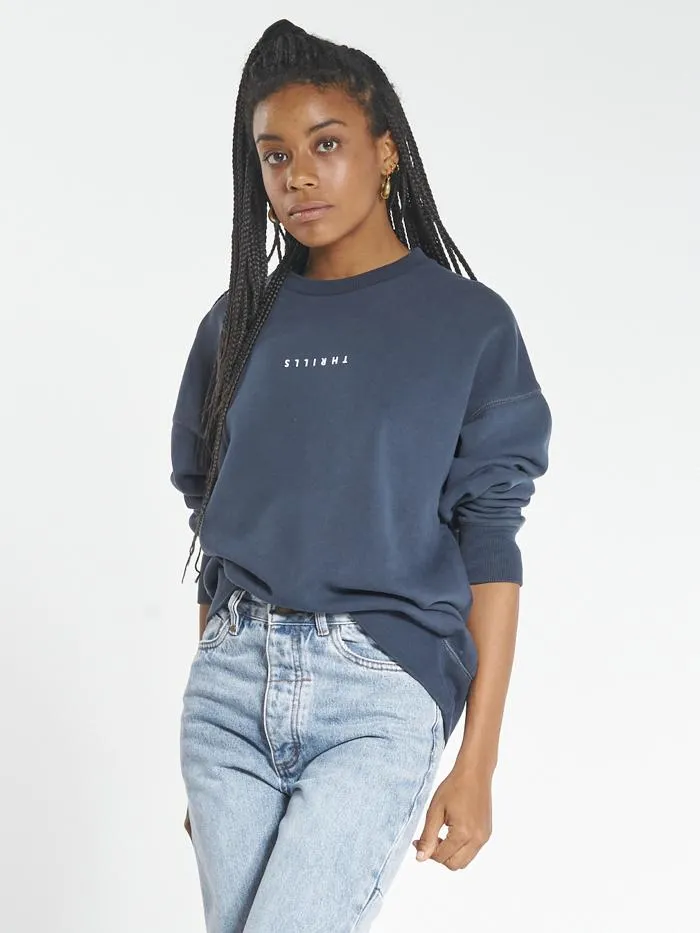 Minimal Thrills Slouch Crew - Ink Navy