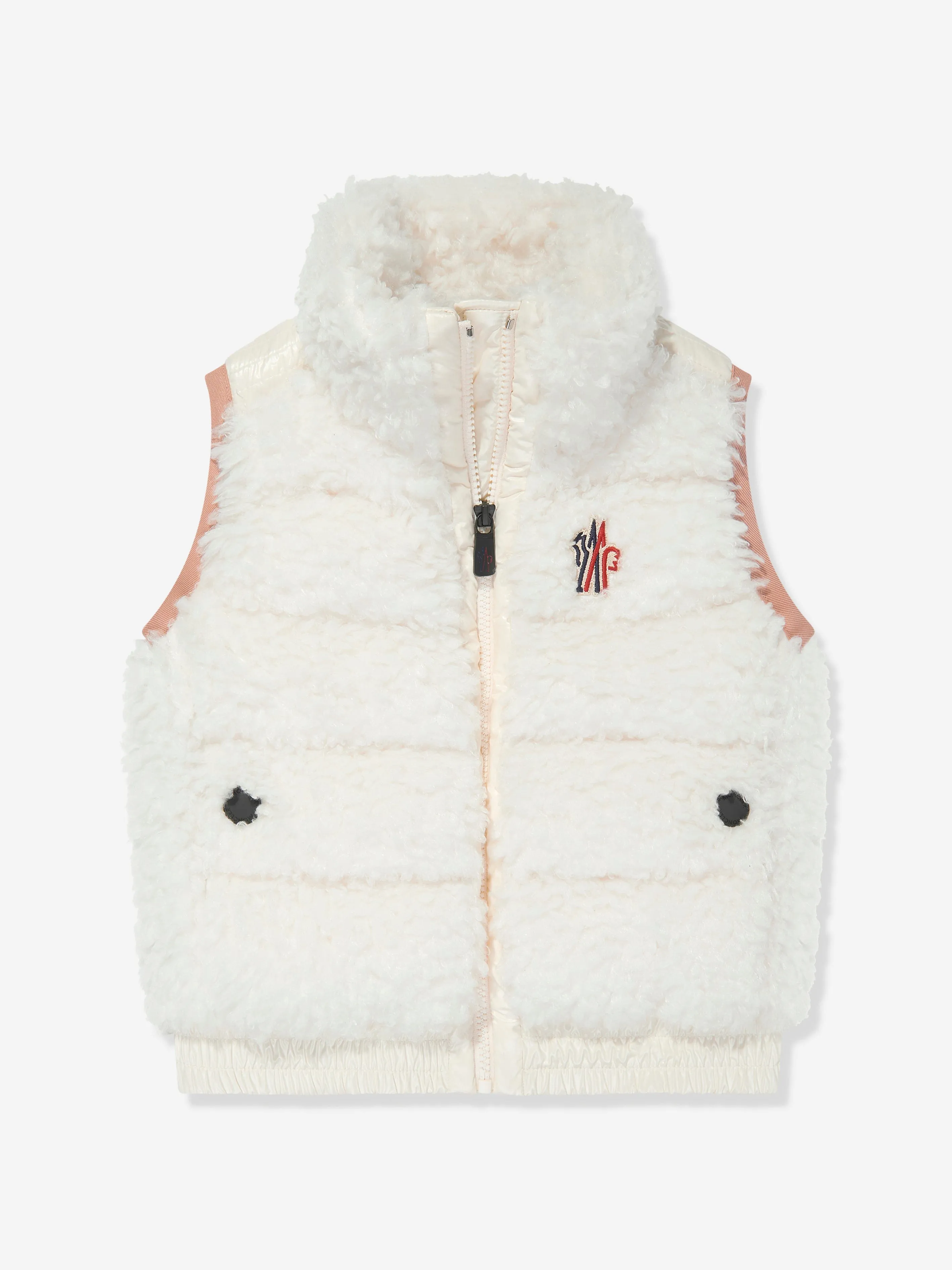 Moncler Enfant Girls Grenoble Down Padded Gilet in Ivory