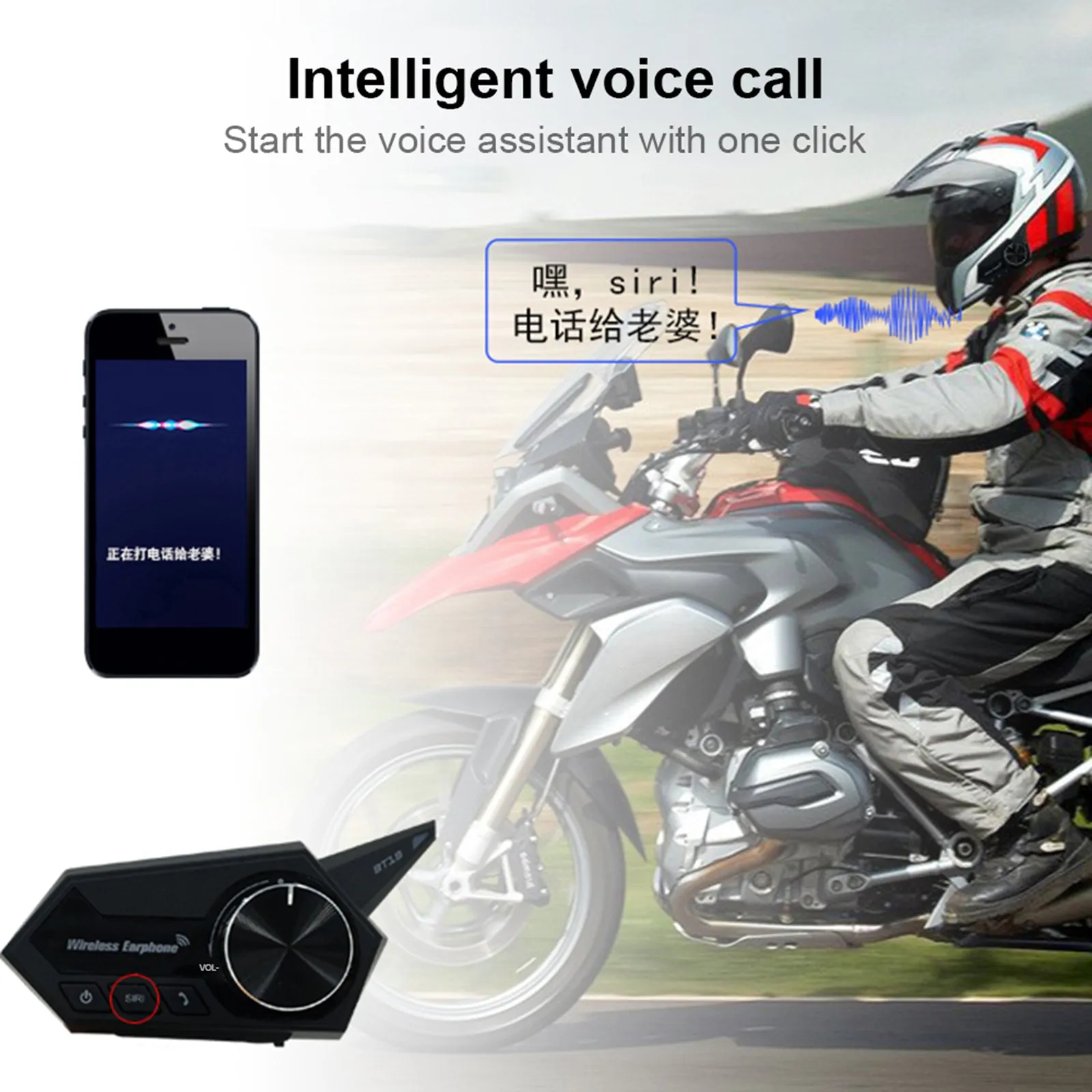 Motorcycle Helmet Headset