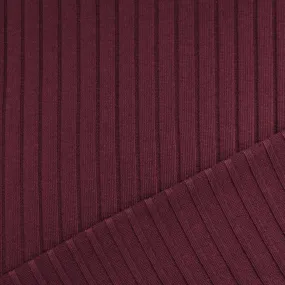 MTM organic cotton wide rib derby knit - wine