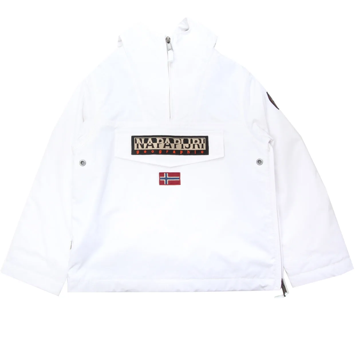 Napapijri Junior White Rainforest Pullover Jacket