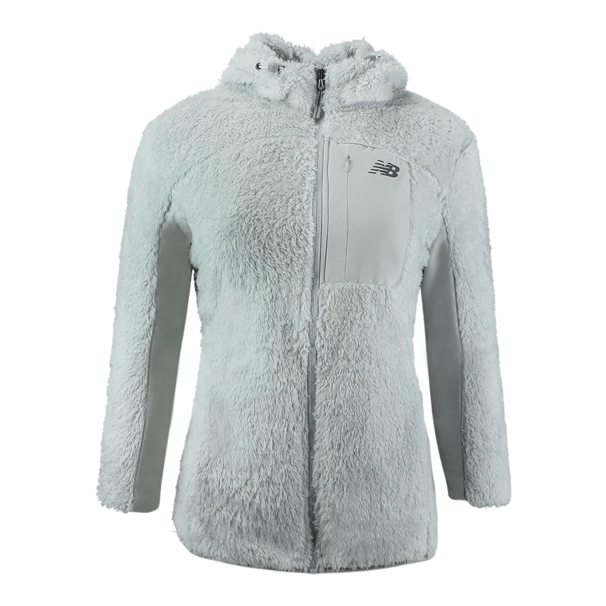 New Balance Women's Full Zip Sherpa Fleece Hooded Jacket