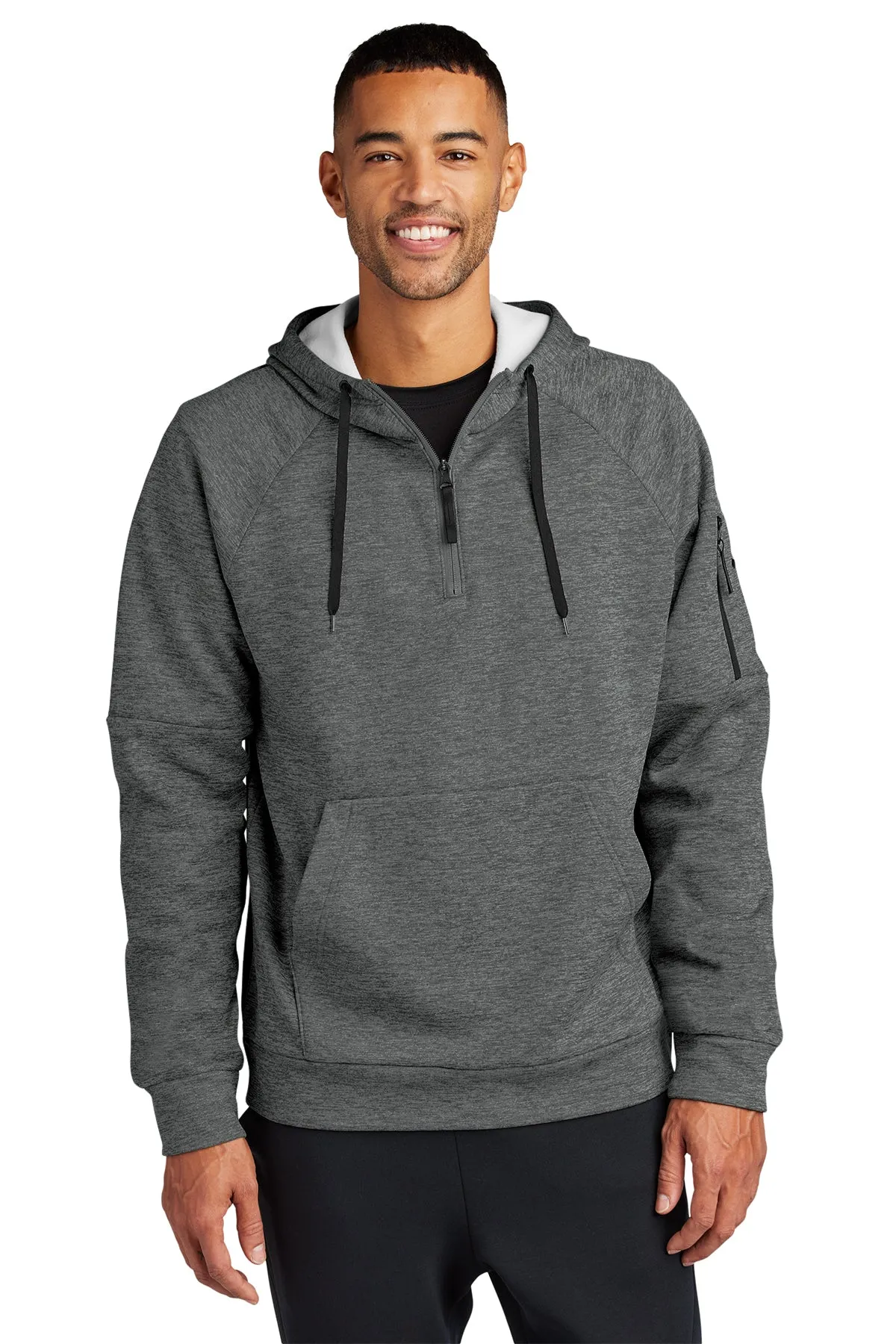 Nike Therma-FIT Pocket Fleece Custom Hoodies, Charcoal Heather