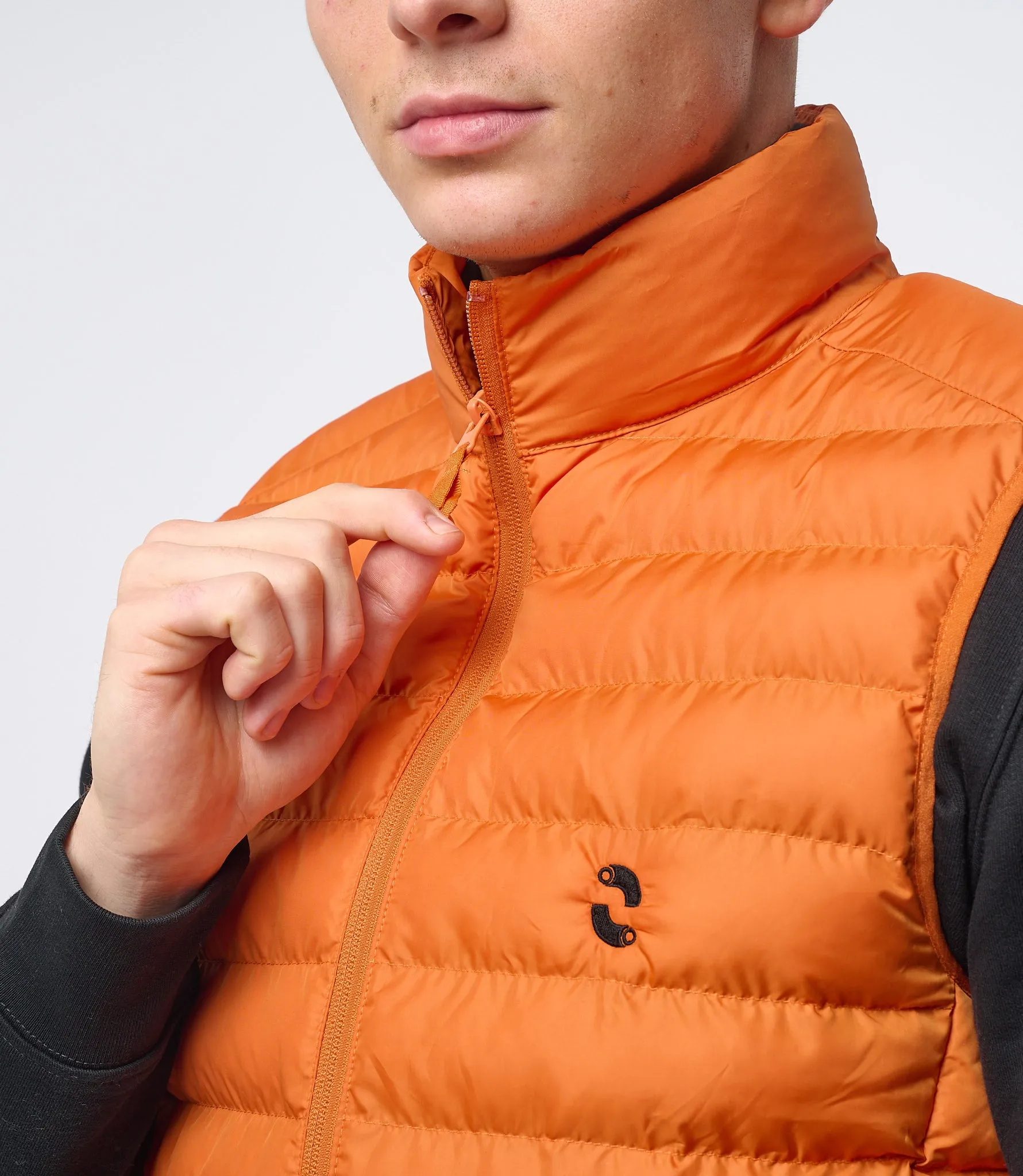 Omnitau Men's Hybrid Recycled Body Warmer Gilet - Orange