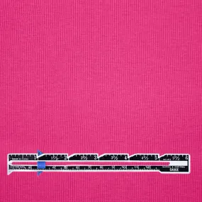 organic cotton rib knit - fuchsia