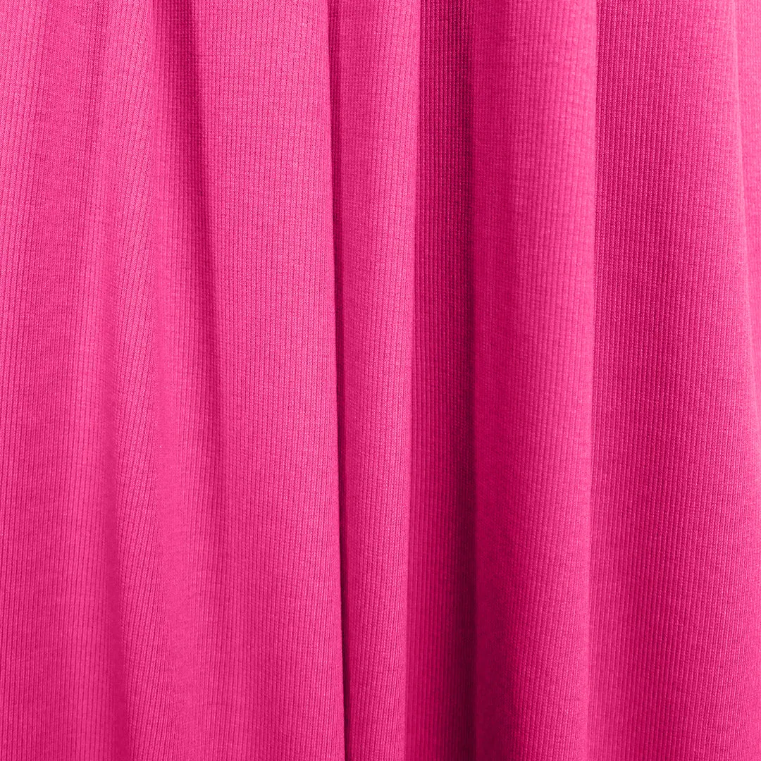 organic cotton rib knit - fuchsia