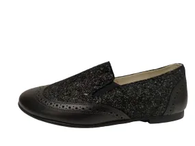 Orkideas  Black Speckled Wingtip Slip On 24012