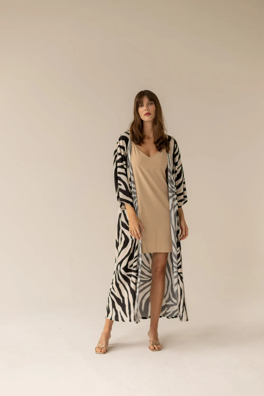 Pareo Dress Zebra Maxi