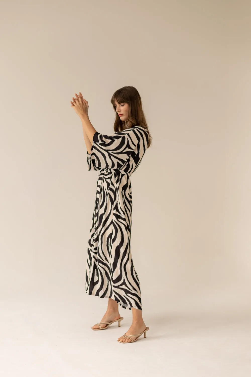 Pareo Dress Zebra Maxi