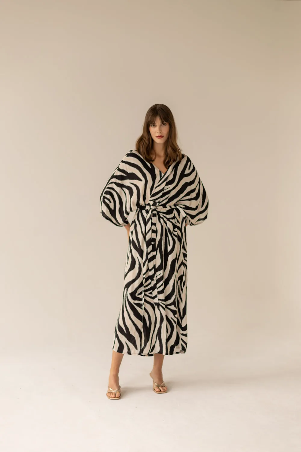 Pareo Dress Zebra Maxi