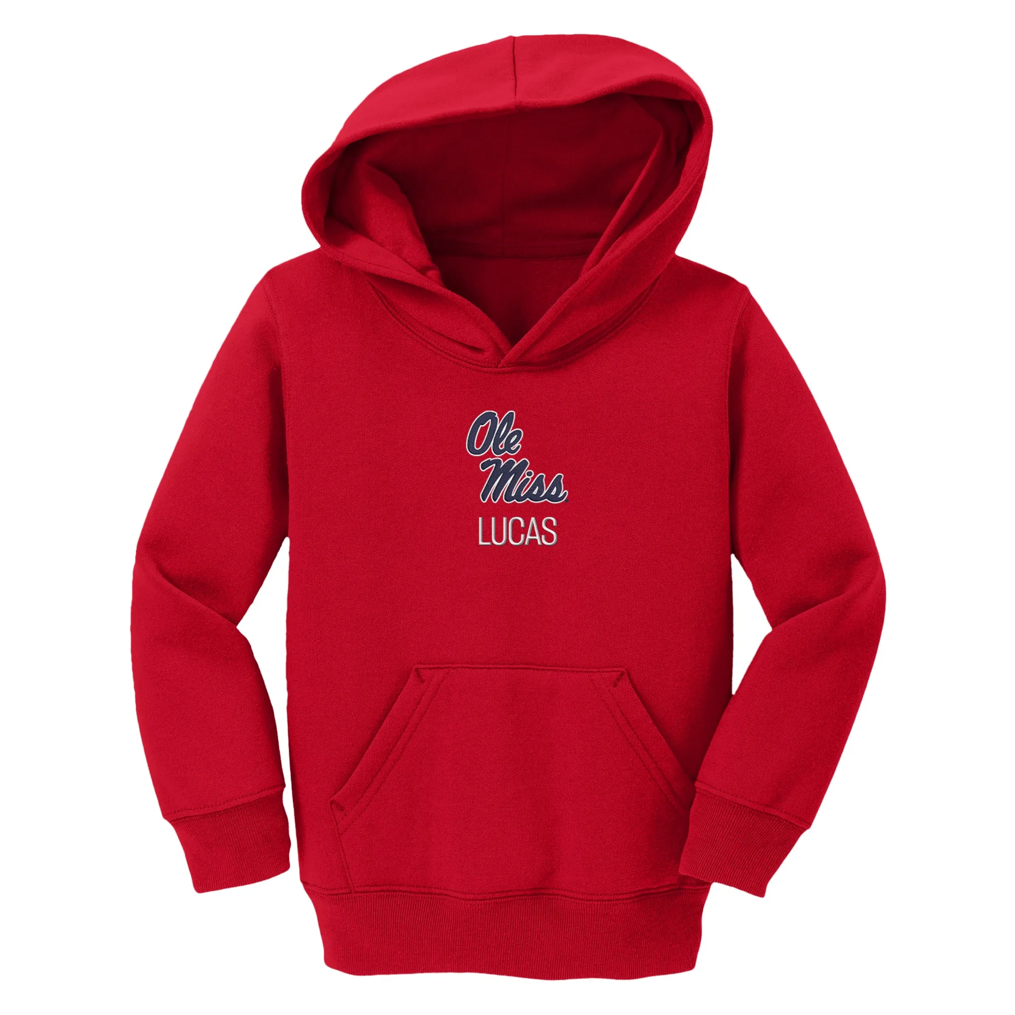 Personalized Ole Miss Rebels Toddler Pullover Sweatshirt