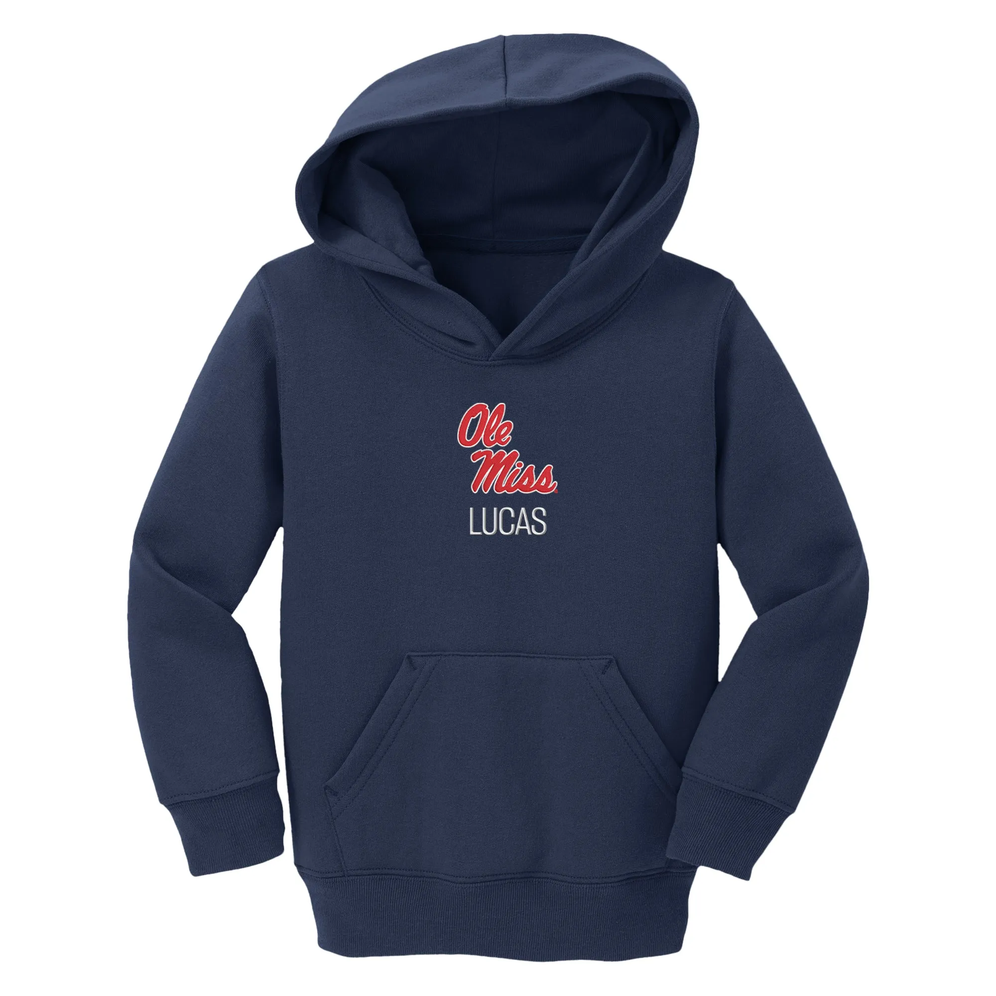 Personalized Ole Miss Rebels Toddler Pullover Sweatshirt