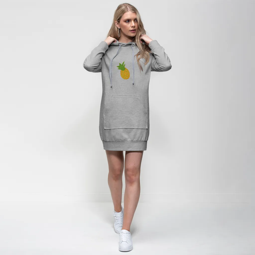 Pineapple Premium Adult Hoodie Dress