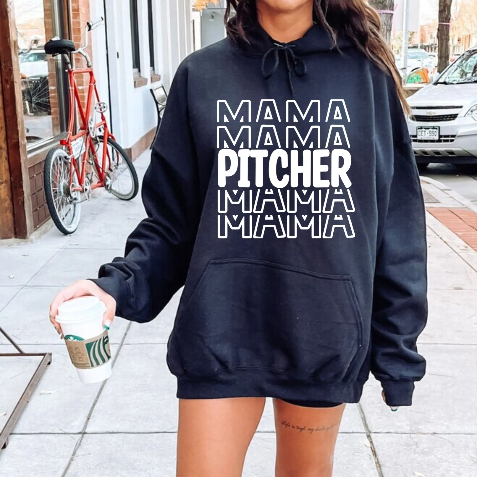 Pitcher Mama Hoodie Sweatshirt