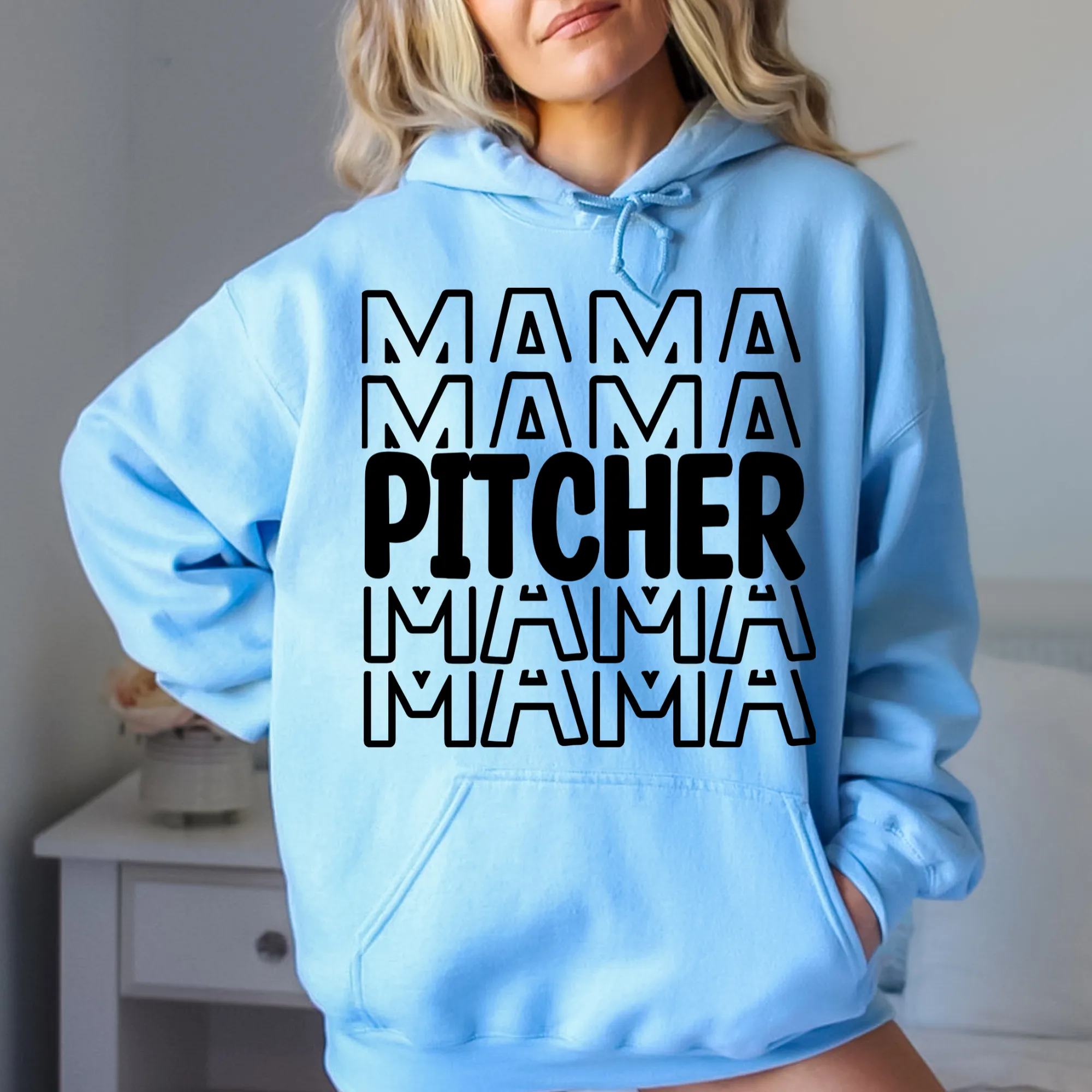 Pitcher Mama Hoodie Sweatshirt