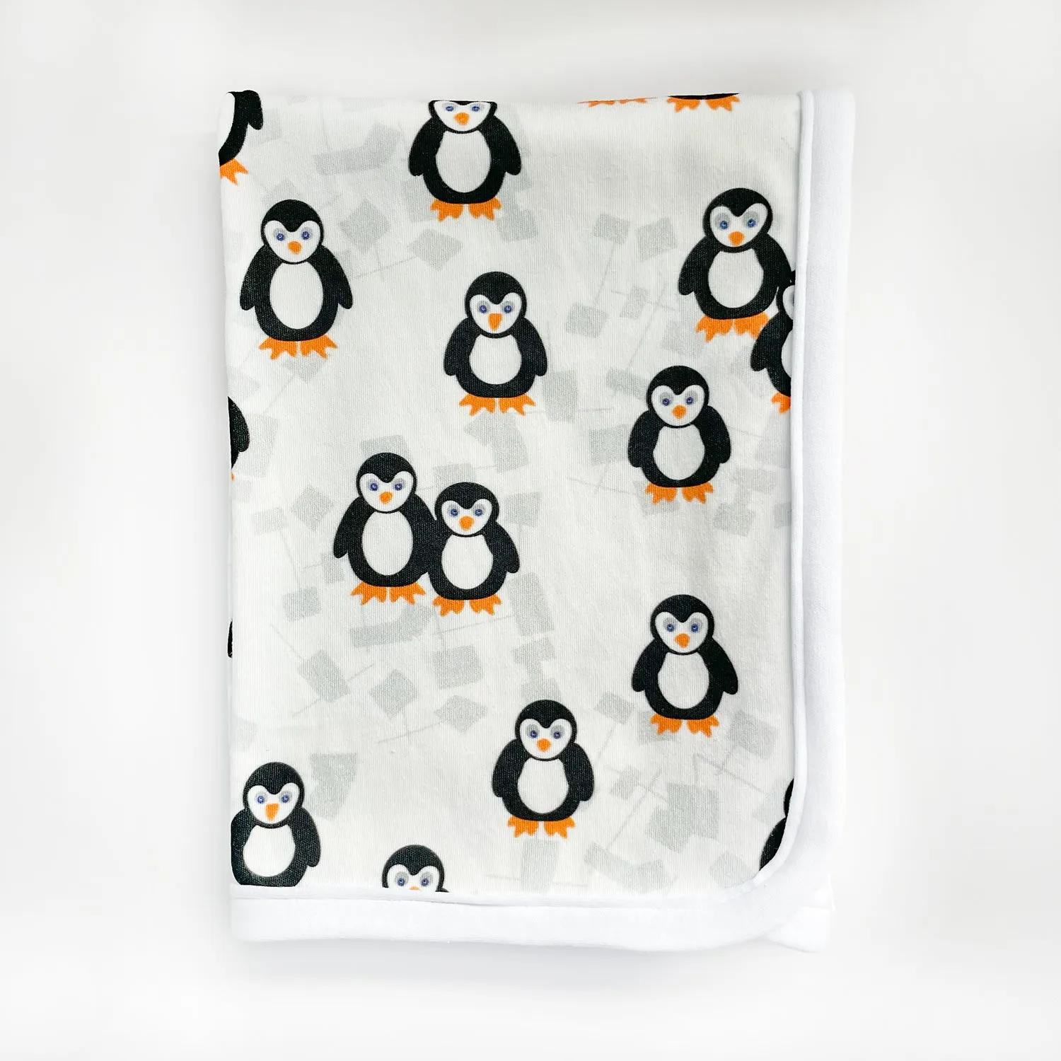 Playful Penguins Receiving Blanket - Organic Cotton