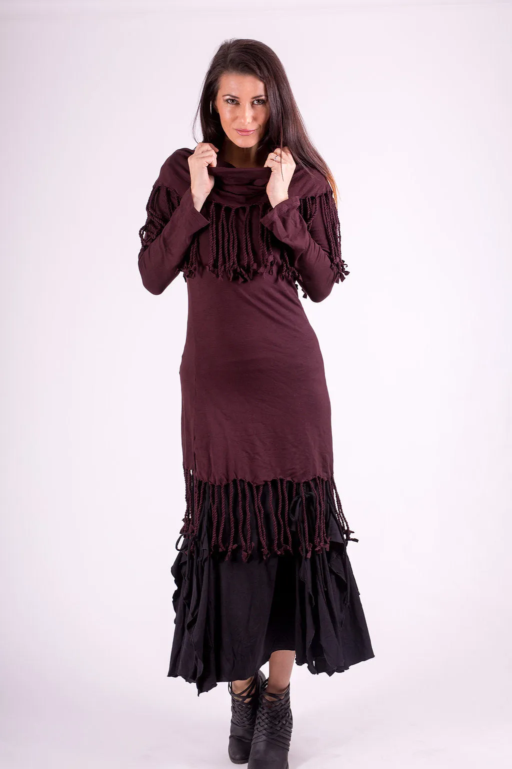 PR Fringe Tunic - Plum