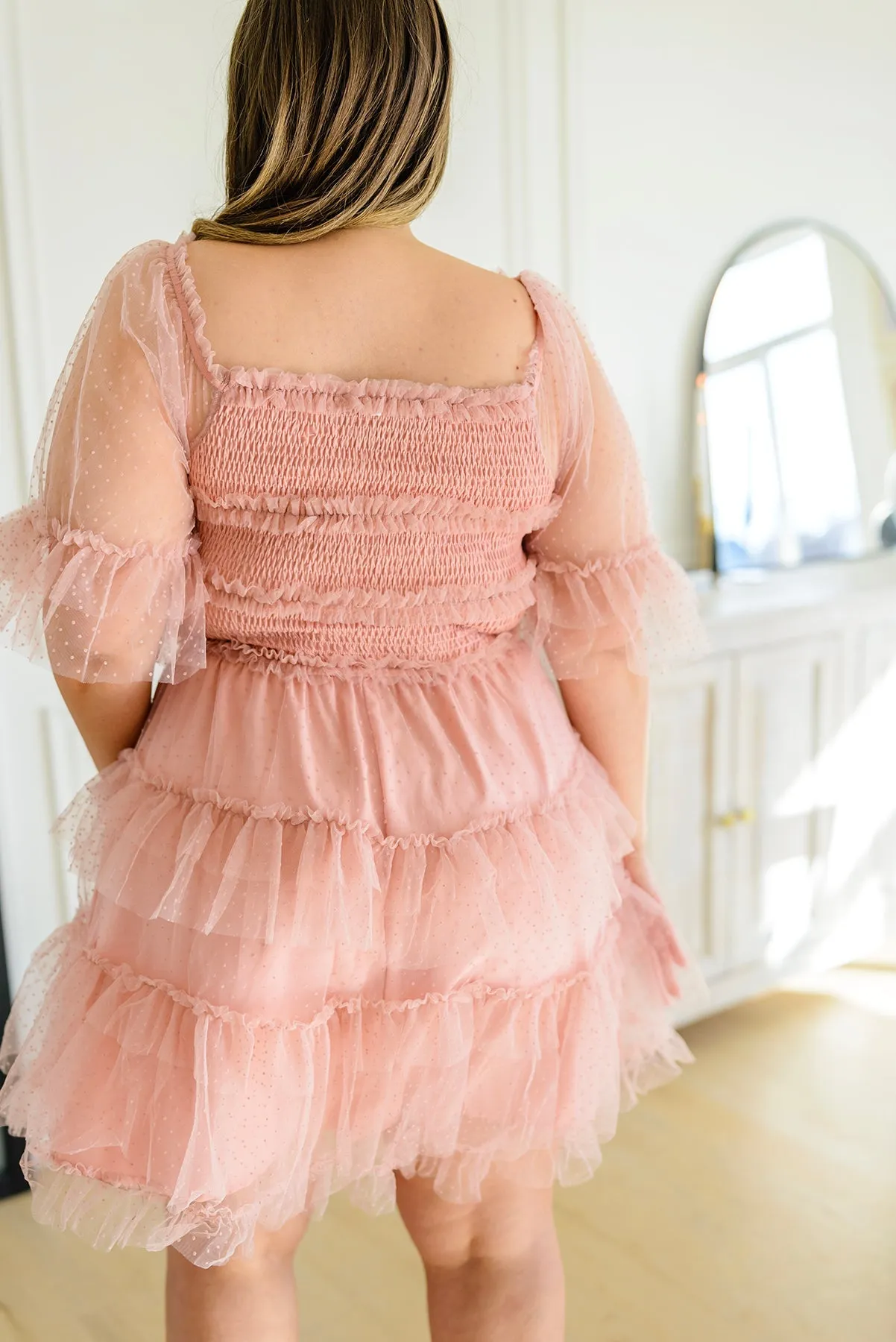 Pretty In Pink Tiered Dress