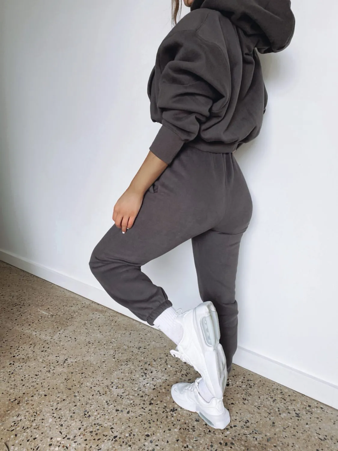 Raye charcoal grey hoodie and track pant (sold as separates)