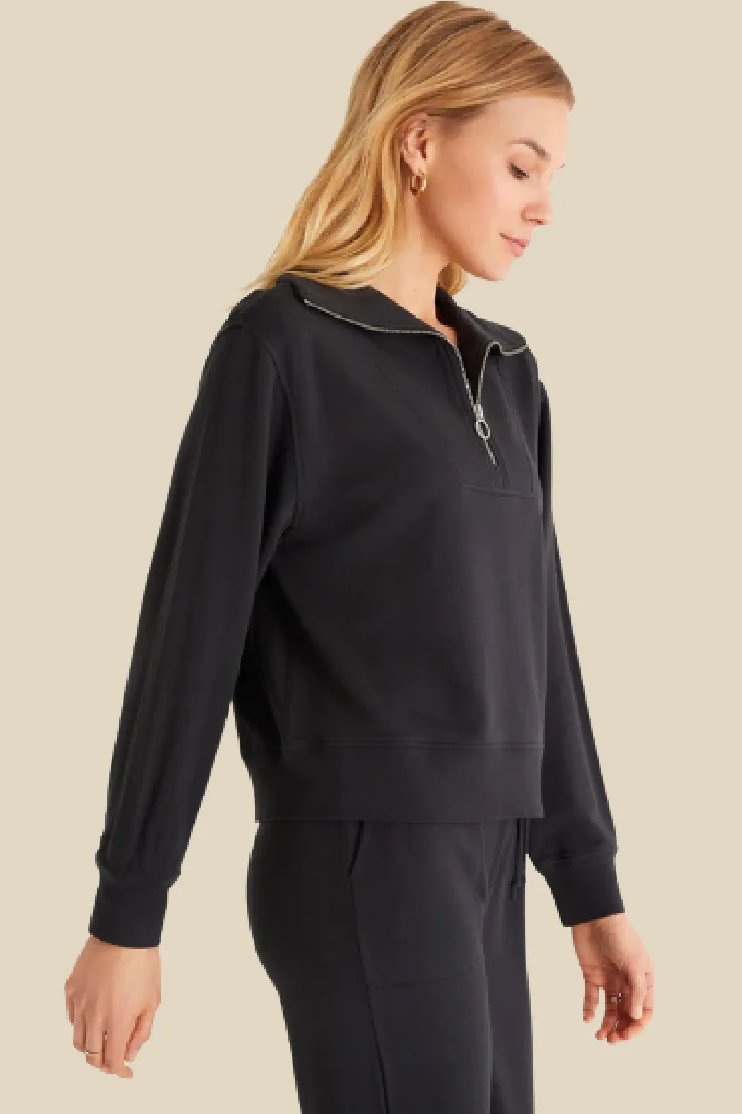 Relaxed Half Zip