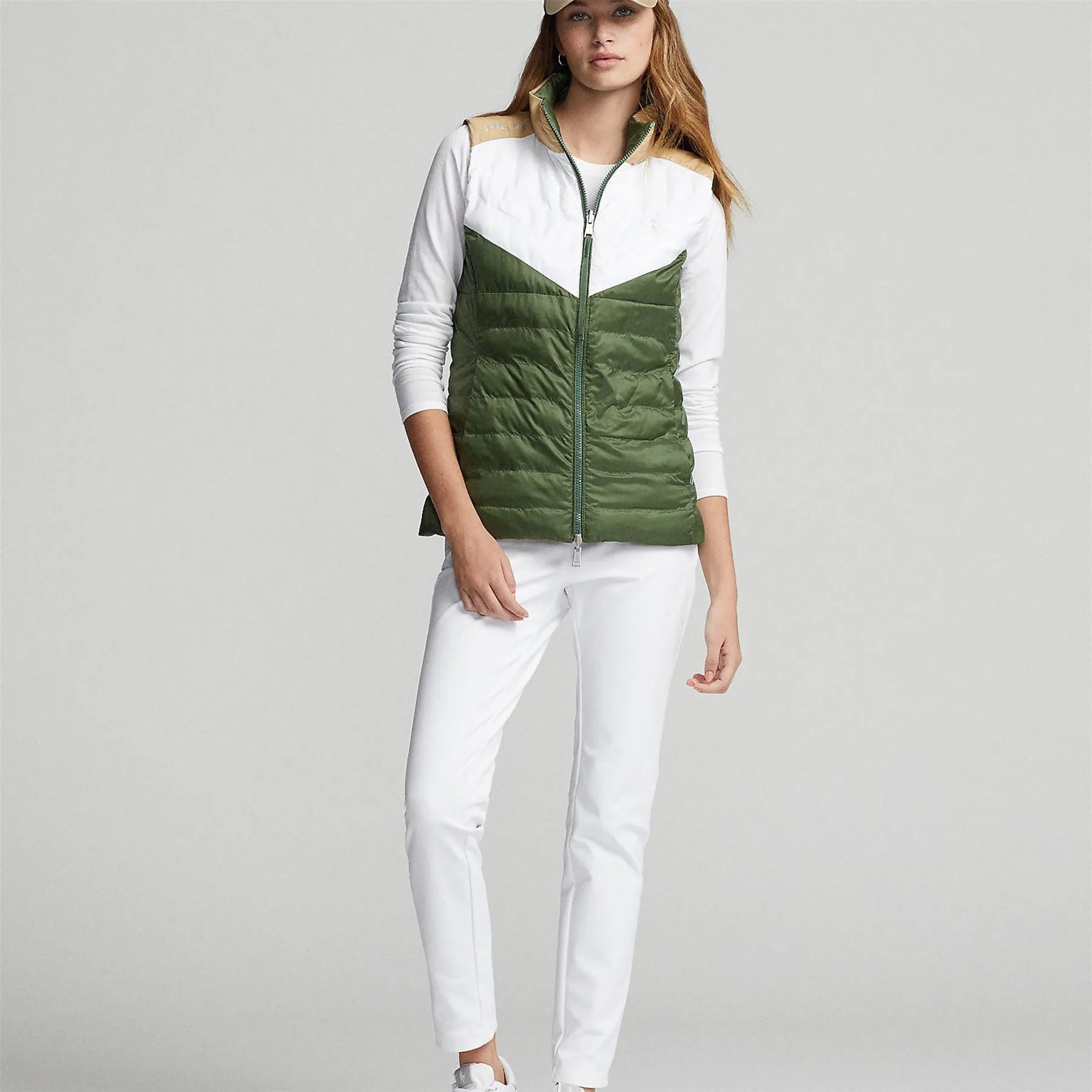 RLX Womens Reversible Down Insulated Gilet Shamrock Green - AW23