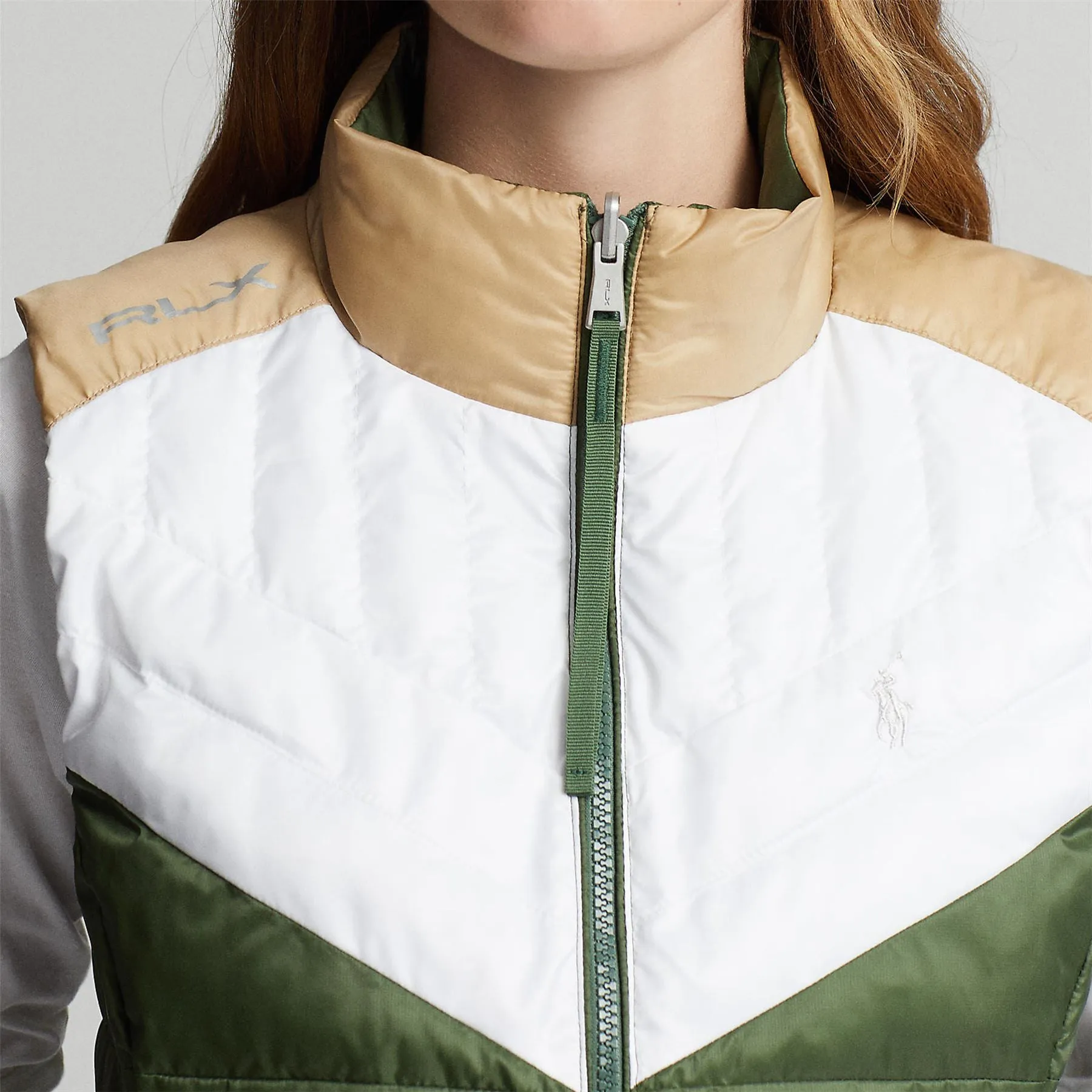 RLX Womens Reversible Down Insulated Gilet Shamrock Green - AW23