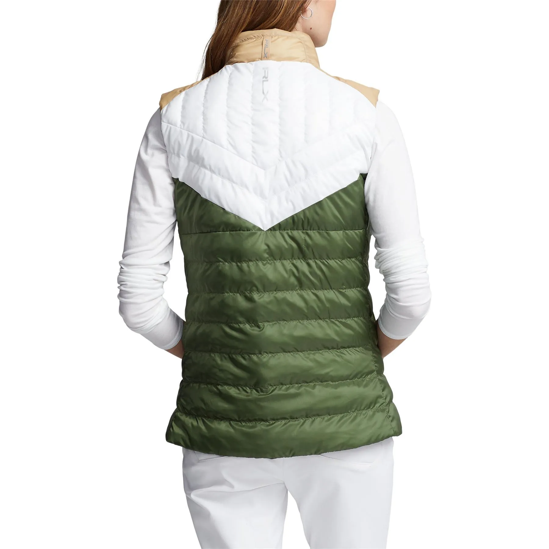 RLX Womens Reversible Down Insulated Gilet Shamrock Green - AW23