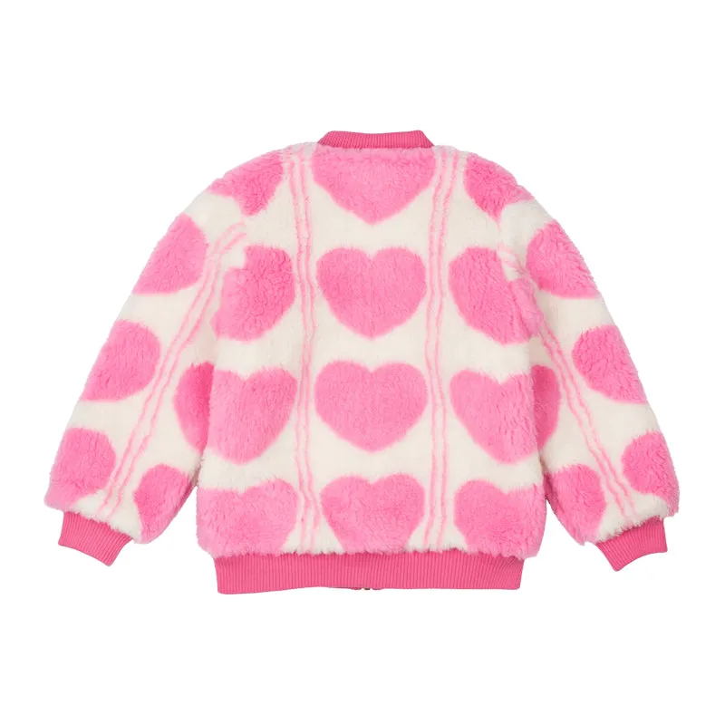 Rock Your Kid Sherpa Heart Faux Sherpa Jacket