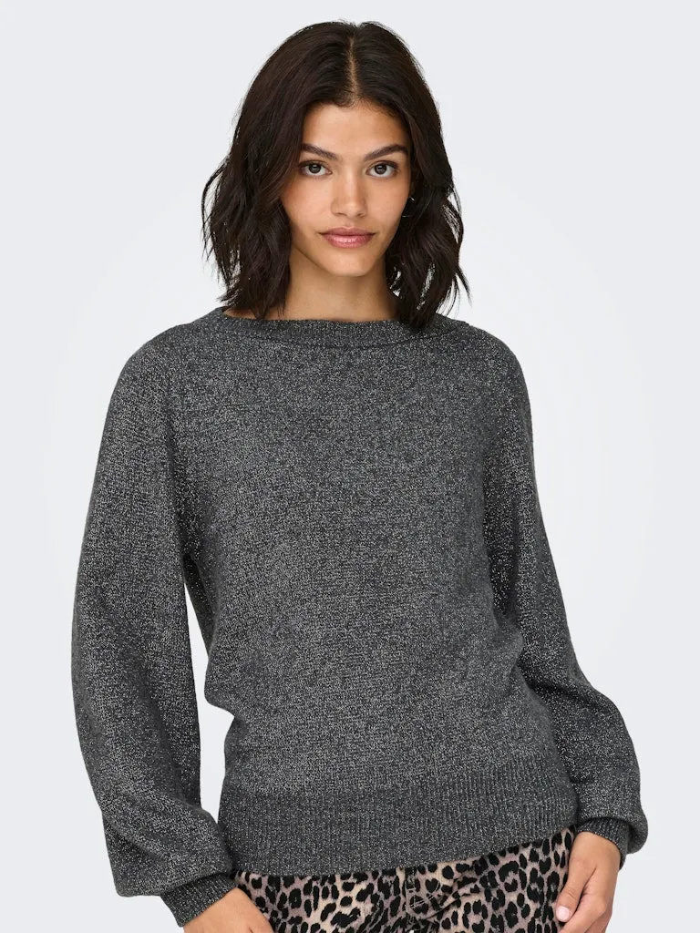 Rue Glitter Pullover - Dark Grey